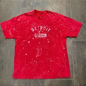 Detroit Red Wings Splatter Washed Tee